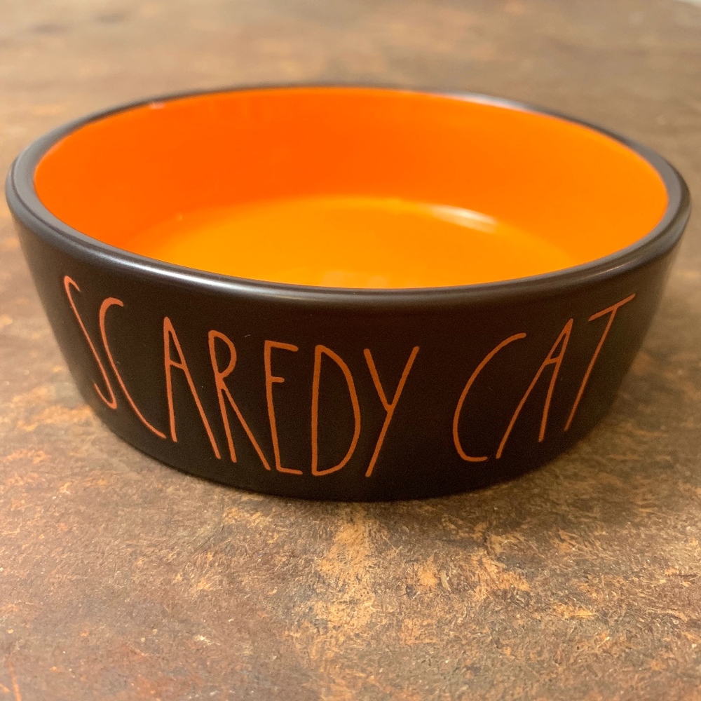 Rae Dunn Halloween 2019 SCAREDY CAT Bowl NWT